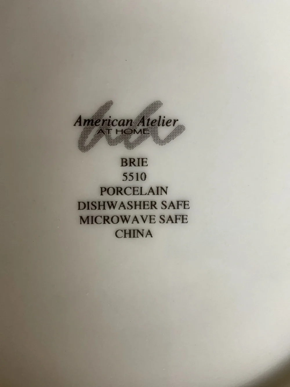 American Atelier White Porcelain Brie Dish Set